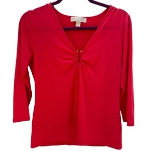 MICHAEL Michael Kors burnt orange business casual work shirt/ blouse